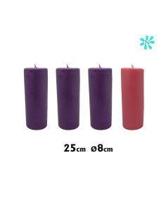 Vela Adviento 80X25 3...
