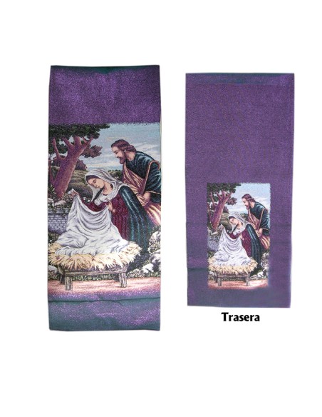 Cubre Ambon Tejido Doble Adviento Y Navidad N316