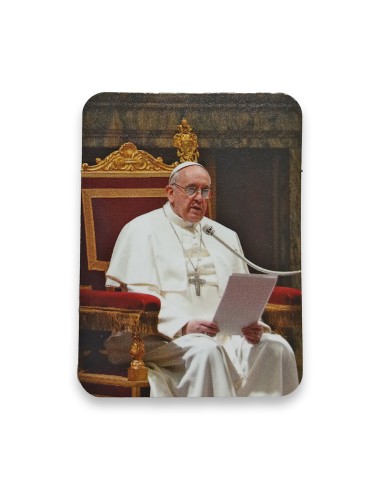 Estampa Mini Papa Francisco En Sede 4. 4x6cm