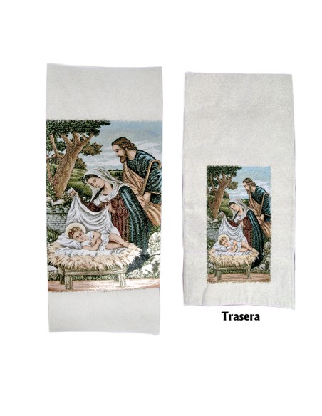 Cubre Ambon Tejido Doble Adviento Y Navidad N316