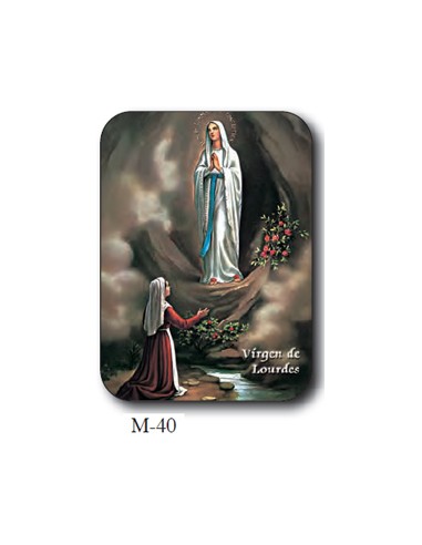 Estampa Mini M-40 Virgen De Lourdes 4. 4x6cm