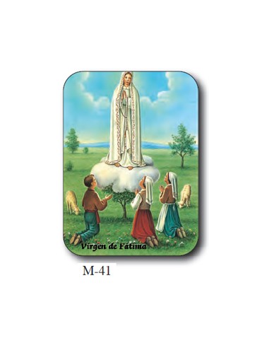 Estampa Mini M-41 Virgen De Fatima 4. 4x6cm