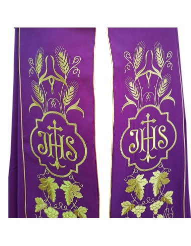 Capa Pluvial Bordada Jhs Con Cruz...