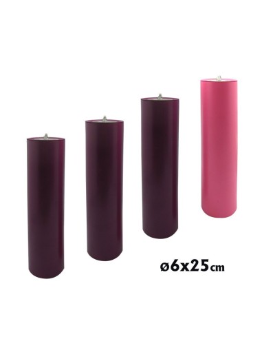 Juego Vela Adviento 60X250 Simil Vela...