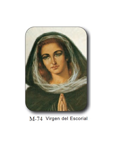 Estampa Mini M-74 Virgen Del Escorial 4. 4x6cm