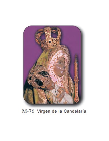 Estampa Mini M-76 Virgen De La Candelaria 4. 4x6cm