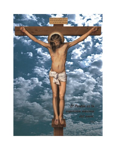 Lamina 21x30 CM Crucificado A-2037 El...