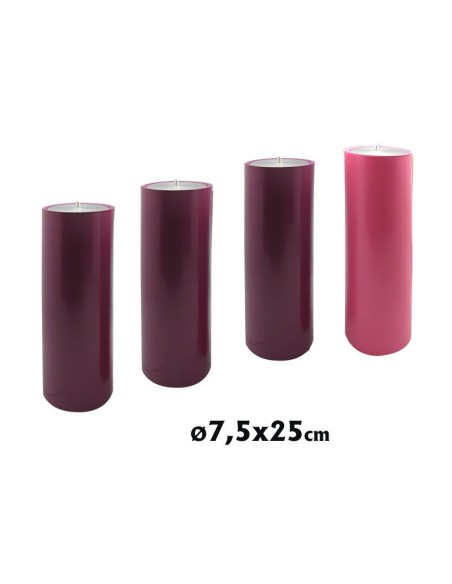 Juego Vela Adviento 75X250 Simil Vela Completo