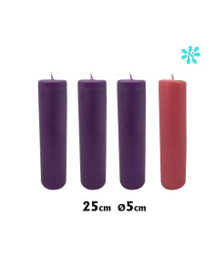 Vela Adviento 50X25 3...