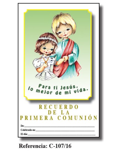 Lamina Primera Comunion 21. 5 X 34cm Jesús Con Niña C-107/16