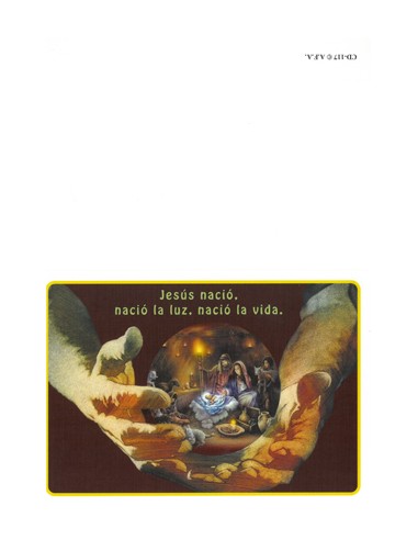 Recordatorio Primera Comunion De Mano Serie Vida 17 Medida 7x15cm