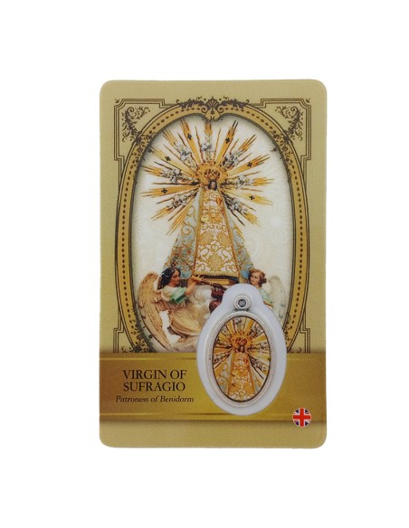 Estampa Cm N31013 Virgin Of Sufragio Of Benidorm Ingles