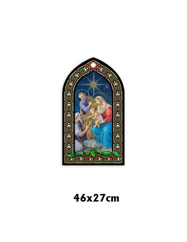 Nacimiento Autoadhesivo Tipo Vidriera...