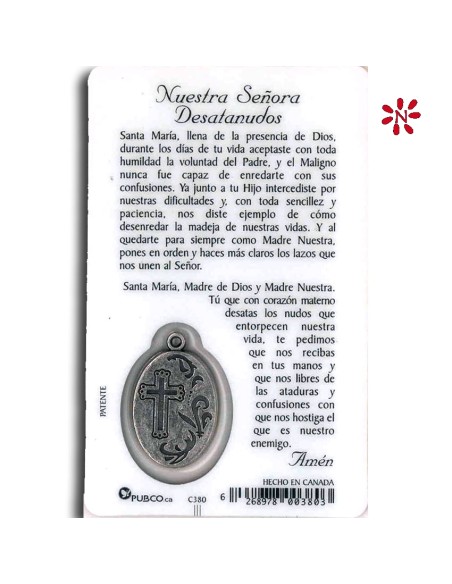 Estampa Cm N380 Virgen Desatanudos
