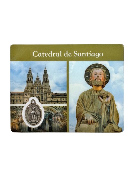 Estampa Plastica Doble Santiago Compostela Castellano