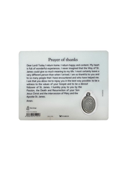 Estampa Plastica Doble Santiago Compostela En Ingles