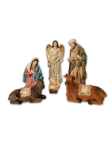 Nacimiento Clasico Tipo Lienzado 11 Figuras 20cm Altura PR8 y 9