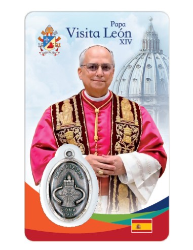Estampa Cm N31031 Visita Papa Leon XIV