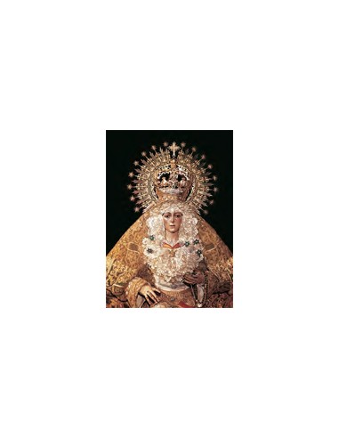 Estampa Con Oracion S-42/1 Virgen De La Esperanza Macarena 7x11cm