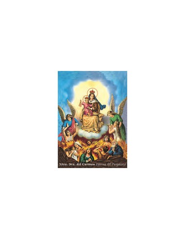 Estampa Con Oracion S-95/1/1 Virgen...