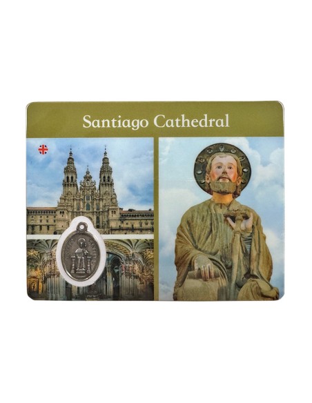 Estampa Plastica Doble Santiago Compostela En Ingles
