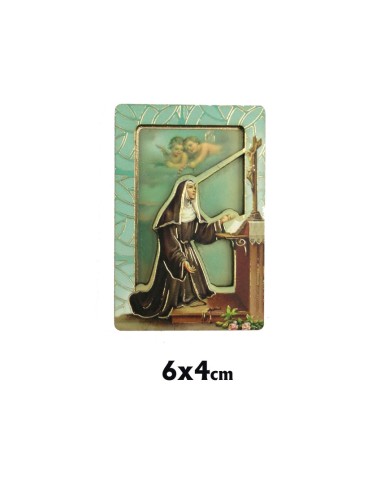 Tabla Bidimensional Santa Rita 6x4cm Magnetica Y Pie Suelto