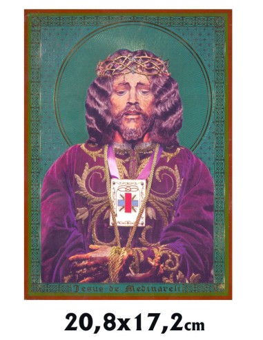 Icono Tabla 20. 8x17. 2cm Jesus De Medinaceli