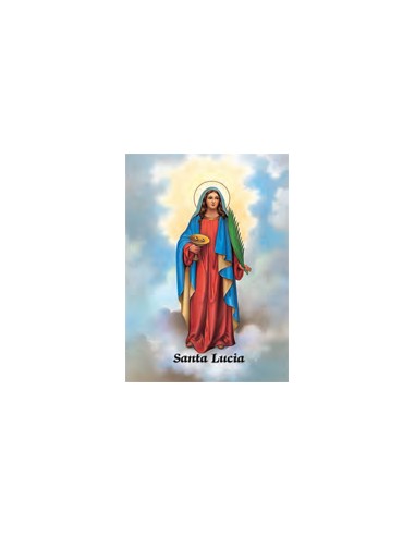 Estampa Con Oracion S-1076/1 Virgen...