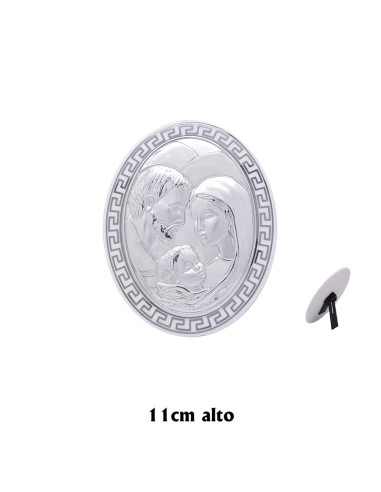 Icono Oval Plata Laminada Sobre...