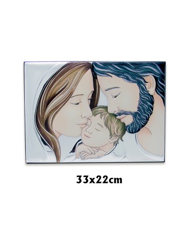 Icono Plata Sagrada Familia 33 x 22...