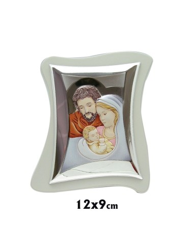 Icono Plata Sagrada Familia 11x8cm...