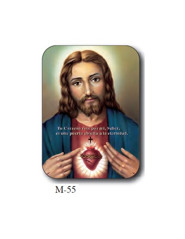 Corazon Sagrada Familia Plata 8 x 10....