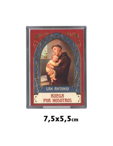 Placa Metacrilato Magnetica 7. 5x5. 5 CM Con Pie San Antonio