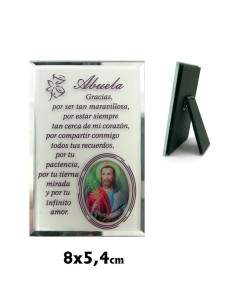 Placa Cristal Abuela Con...