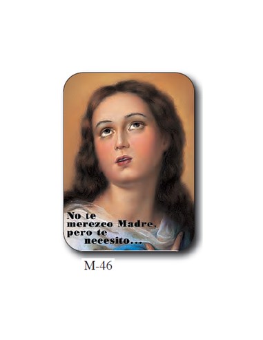 Estampa Mini M-47 Virgen De Medjugore...