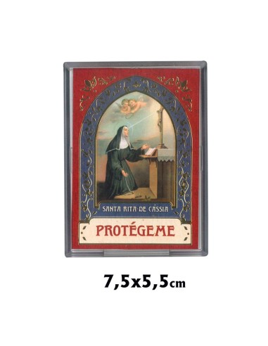 Placa Metacrilato Magnetica 7. 5x5. 5 CM Con Pie Santa Rita