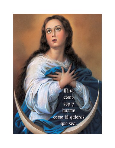 Lamina 21X30 Cm Inmaculada Mira Como...