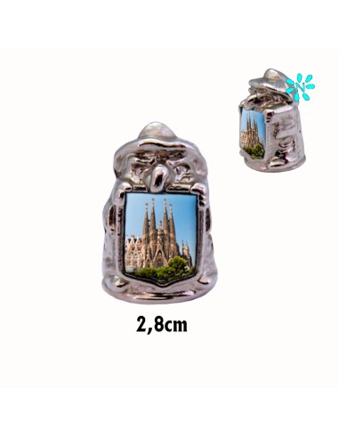 Marcador De Pagina Metal Dorado Esmalte Azul Para Personalizar 7. 5x2. 2 CM