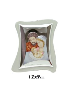 Icono Plata Virgen Besando...