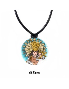 Colgante Cristal 3cm Virgen...