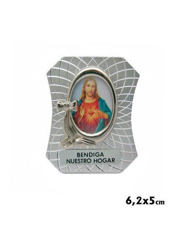 Placa Metal De Mesa Para Personalizar Con Adorno Tipo Lazo