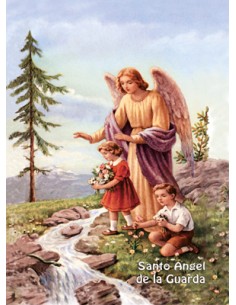 Lamina 21X30cm Santo Angel...