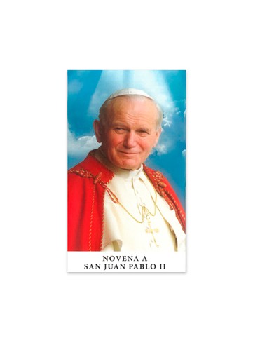 Novena San Juan Pablo Ii 7. 5 X 13. 5