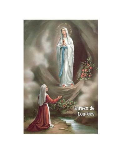 Lamina 21X30cm Virgen De Lourdes Sa-78