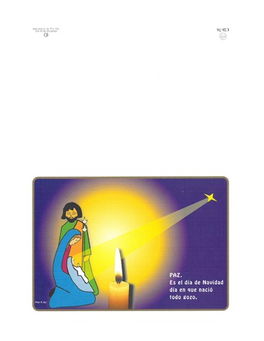 Diptico Navidad 21X15cm Cd-76