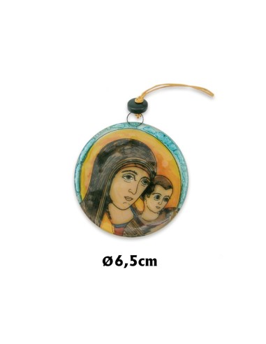 Pulsera Rosario Madera Beige Bola...