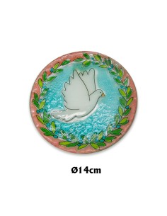 Plato Cristal 15cm Paloma...