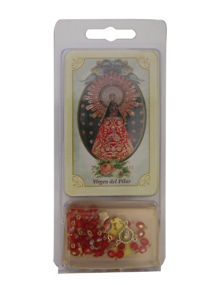Kit Rosario Con Estampa Personalizada En Estuche Plastico