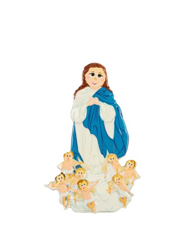 Iman Virgen Inmaculada Con Angeles Infantil