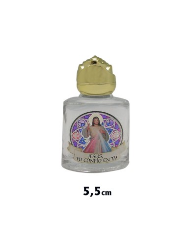 Botellita Cristal Serigrafiado Jesús...